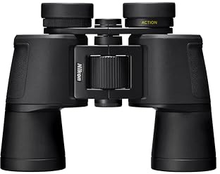 Nikon Action 10x42 Fernglas (leicht zu Tagen und zu bedienen, Gute räumliche Sicht, für Wanderungen, Reisen und Naturbeobachtung, für Brillenträger geeignet)