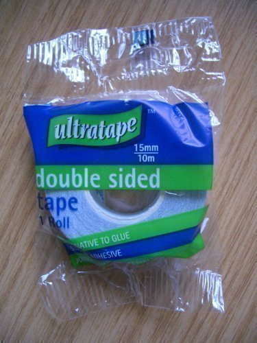15mmx10m DOUBLE SIDED ADHESIVE TISSUE PAPER TAPE NEW