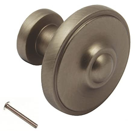 Hafele Ariel Pewter Effect Cabinet Knob