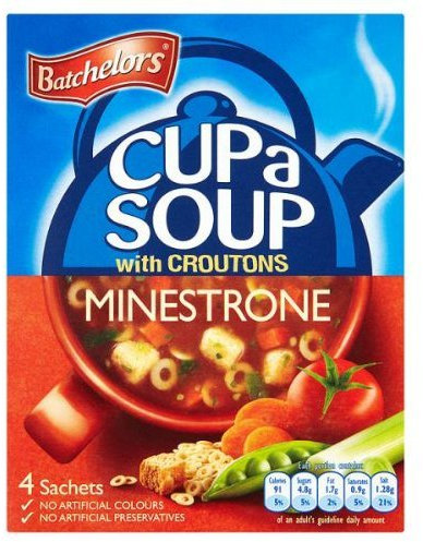 Batchelors Cup a Soup with Croutons Minestrone 4 Sachets 9 x 94g by Batchelors