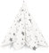 GRUBly® Servietten Weihnachten Sterne Silber (Winter Limited Edition) | Stoffähnlich/Airlaid | 40x40cm | 50 Stück