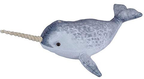 Wild Republic Living Ocean Narwal, Wal-Kuscheltier, Schlaftier für Babys, Gastgeschenk für die nächste Babyparty, Füllung und Stoff aus recycelten Wasserflaschen, 66 cm