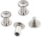 INCREWAY 30 Sets Vite di rilegatura, 5mm X 8mm nichelato Binding Chicago a vite, tono argento