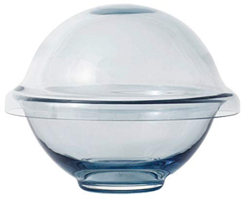 Lyngby Joe Colombo Designer Vase aus mundgeblasenen Glas in Midnight blue, 10 cm