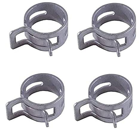 cyclingcolors 4x abrazadera tubo gasolina clip de resorte moto coche cortacésped combustible aire manguera (Ø 8mm - 10mm)