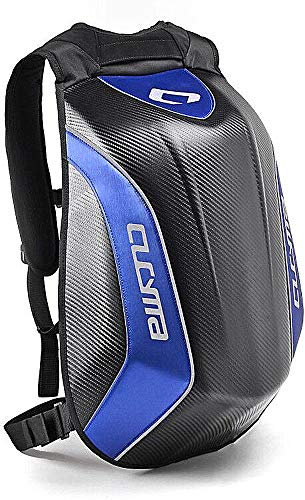 CUCYMA Motorrad-Rucksack, Motorsport, Rennstrecke, Reitrucksack, Blau, Blue, Blau