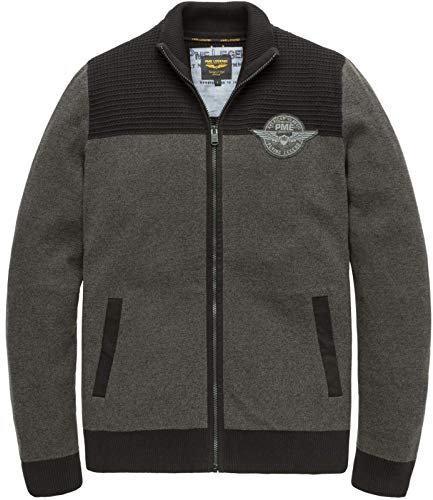 PME Legend Zip Jacket Cotton Double Knit, anthrazit(antracitemelee (996)), Gr. L