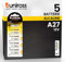 Uniross Pila Batteria MN27 A27 27A 12V Pile Specialistiche Alcaline - Blister Da 5 Batterie