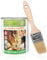 LIXUM Pro Biologische Pferdestall Lasur, Farbe:Rot 0.21, Inhalt:1000 ml (ca.30m²), inkl. Zubehör:Pinsel