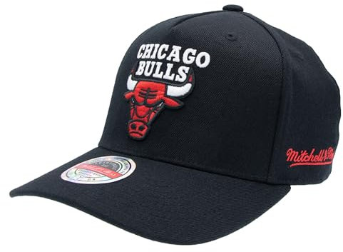 Mitchell & Ness NBA Classic Red Eazy Snapback - Die Neue Snapback-Kollektion mit klassischem Bulls Logo. Flache Schirmmütze mit verstellbarem Verschluss