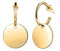 MICGIGI Stilvolle 20MM Runde Edelstahl Ohrringe Ohrstecker für Frauen Gold