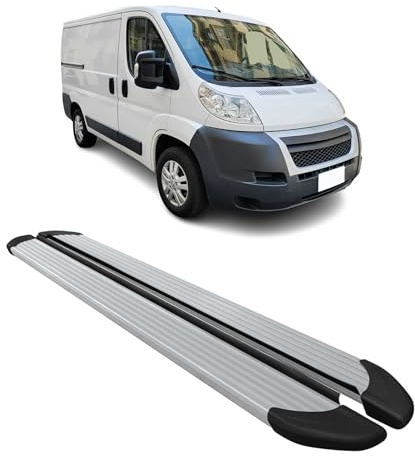 OMAC Trittbretter für Citroen Jumper 2006-2026 L1 Aluminium Grau