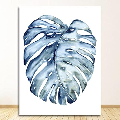 Art Gemälde Kunstdrucke Blätter pflanzen Kunstdruck - Wandbild Ölbild für Zuhause, moderne Dekoration, Dekodruck 50x70cm Kein Rahmen