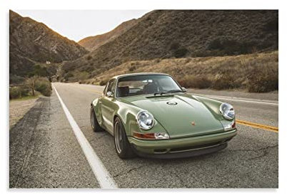 ASDSA Auto-Poster Porsche 911 Turbo, dekoratives Gemälde, Leinwand, Wandkunst, Wohnzimmer, Poster, Schlafzimmer, Gemälde, 30 x 45 cm