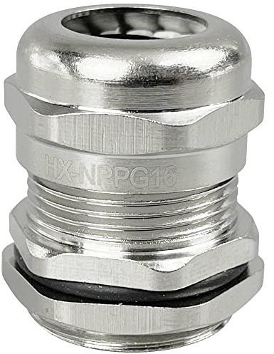 TRU COMPONENTS TC-10302884 Kabelverschraubung PG16 Messing (vernickelt) Metall 1St.