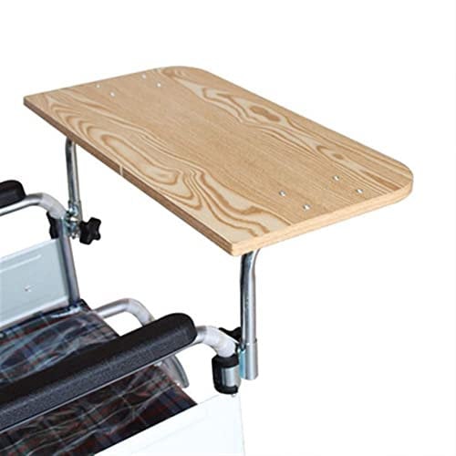HFGN Hölzerner Rollstuhl-Tablett-Tisch mit Getränkehalter, abnehmbares Universal-Rollstuhl-Schoßtablett, for behindertes Essen, Lesen, Ausruhen