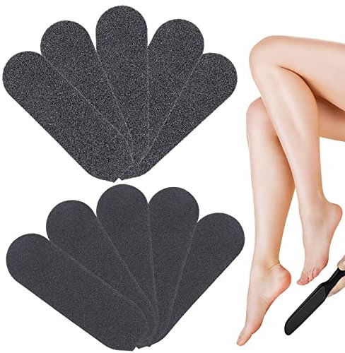Feet Grinder Schleifpapier,Ersatz Schleifpapier Nachfüllpads, für Abgestorbene Haut, Hornhautentferner, Pediküre-Werkzeug für Nagelbürste für Fußreiniger für Fußschrubber,10 Stück