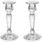 Romadedi Porta Candele Candelabri Cristallo - Set di 2 Portacandele in Vetro Elegant Candelabro da Tavolo per Centrotavola Candele Decorazioni Casa Compleanno Natalizie Matrimonio Festa