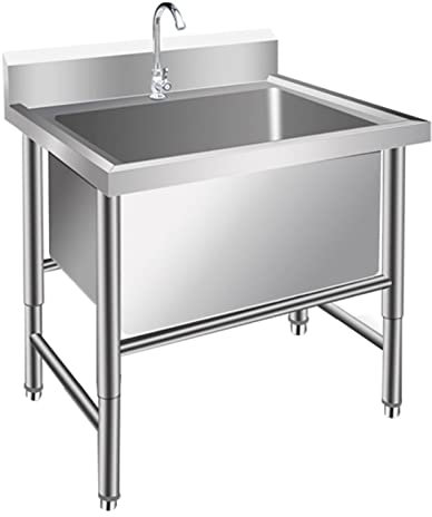 LHX Lavello lavamani e lavapiatti Ispessito a Una Fessura for Uso Domestico in Acciaio Inossidabile