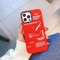 Iphone 13 Creative Design Shockproof Case, Slim Fit Case (Red)