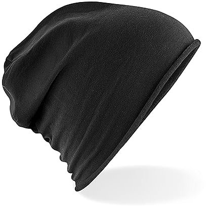 GIDUTEX Beanie Slouch leichte und weiche Mütze Unisex (Midnight Black)