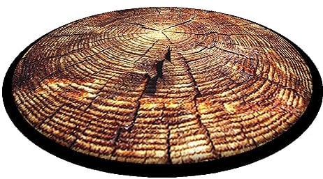 Arco Design UFO Sitzkissen Dekoratives Stuhlkissen aus wasserfestem Codura-Gewebe Ø 35 cm Rund Sitzauflage (Akazie)