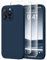 SuydanBox Magnetic for iPhone 15 Pro Max Case, Compatible with MagSafe, [Full Camera Protection][Screen Protector] Silicone Shockproof Protective Phone Case for iPhone 15 Pro Max 6.7, Cobalt Blue