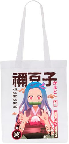 style3 Beautiful Nezuko Beutel Biobaumwolle Jutebeutel demon anime japan manga
