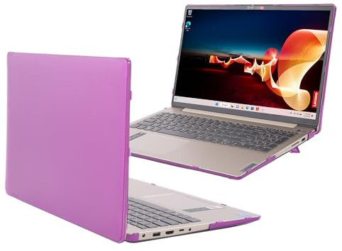 mCover Étui compatible uniquement avec les ordinateurs portables Windows Lenovo IdeaPad 3 (15ADA6/15ALC6/15ABA7/15ITL6/15IAU7) Series 2022-2024 15 (ne convient pas aux autres modèles) – Violet