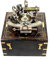 Lumberkart J Scott Vintage Handgemachte nautische Sextant aus Messing mit integriertem Kompass und Palisanderbox - Perfekt für Schifffahrt und nautische Dekoration