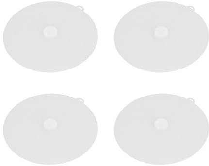 4 Stück 23 Cm Silikondeckel, Wiederverwendbare Hitzebeständige Silikonabdeckung für Tassen, Schüsseln, Teller, mikrowellen- und Spülmaschinenfest