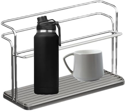 Standing Clothes Airer for Baby Bottles, Bottle Dryer Holder, Cup Bottle Drying Rack with 2-Layer Standing Bottle Dryer for Glasses and Cups