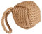Rope Door Stopper 2kg Monkey's Fist Rope Doorstop Weight with Carrying Handle Heavy Duty Woven Rope Fabric Door Stoppers (Natural)