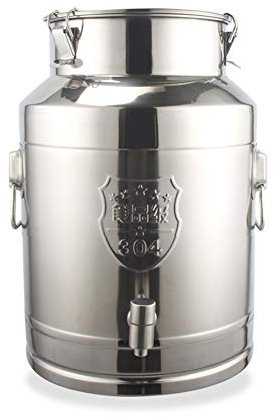 Fermentatore, Secchio per Il Latte, Secchio per Il Vino, Contenitore per Il Latte, Contenitore per Il Trasporto con Coperchio sigillato e Rubinetto, Olio di Riso, Tabacco, conservazione e ma