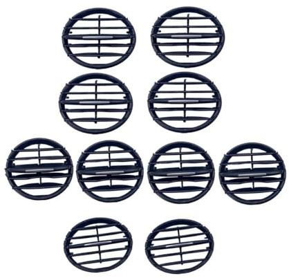 DZSLLOOI Für VW Für Tiguan Mk1 5N 1 Für 2007-2017 5N0819703 1x/4x/8x/10x Armaturenbrett Klimaanlage Outlet Vent Grill A/C Klapp Rutsche Clip Auto Klimaanlagen Auslassgitter(10PCS-1Set)