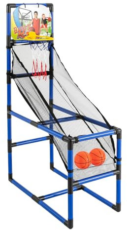 Basketballautomat,Arcade Basketball Spielset,Kinder-BasketballköRbe Mit 4 BäLlen,Outdoor-Sport Kinder-Sport-Basketballspielzeug,FüR Wohnungen, SpielpläTzen, Spielhallen (Ein-Schuss Basketball)