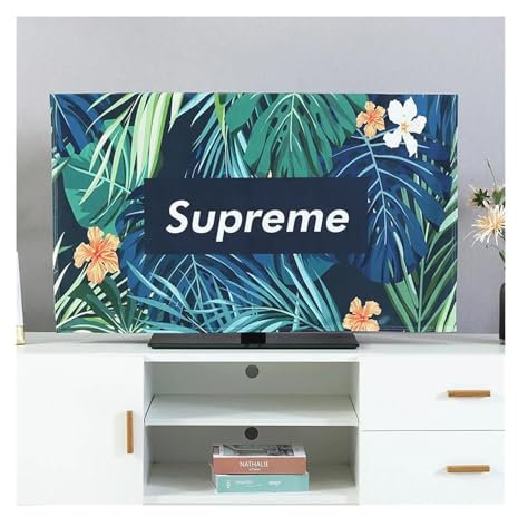 Funda para TV Protectores de pantalla de TV Cubierta de televisión cubierta antipolvo colgante 32 39 43 50 55 65 75 80 pulgadas a prueba de polvo y protección solar paño antipolvo para TV(A11,55Inch 1