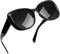 Joopin Acetat Große Sonnenbrille Damen Schwarz Schmetterling Moderne und Polarisierte Sonnenbrillen Modische TR90 UV400-Schutz Übergroße Party zum Fahren (Schwarz)