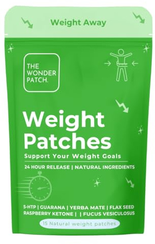 The Wonder Patch Weight Patches 15 Pack – Slimming - Metabolism - Shape up - with Natural Ingredients – 24-Hour Waterproof Wear – Discreet, Easy Application for Daily Use
