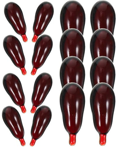 HEMOTON 30 Stücke kunstblut kapseln Halloween Blut Kapsel Blut Pillen Filmblut Horror Krankenschwester Vampir Cosplay Zombie Party Gefälligkeiten Halloween Deko Kostüm Zubehör