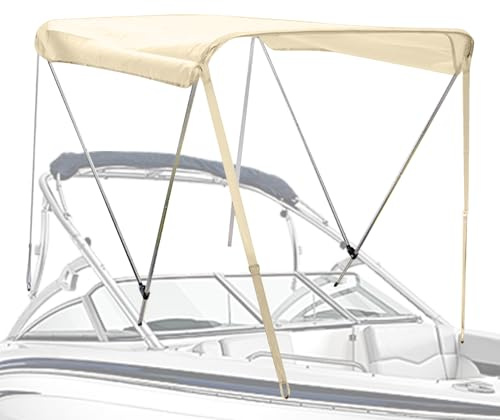 Kayak - Parasol hinchable para barcos | Toldo impermeable para kayak | Sistema de toldo plegable 145 x 105 cm de material resistente, con soporte y cuerdas de tracción, ideal para excursiones en barco