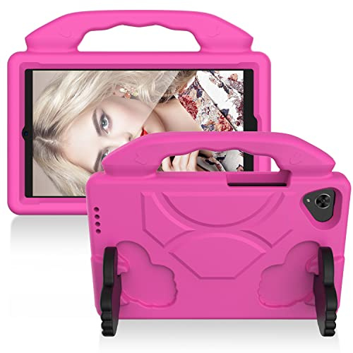 Jectse Rose Red 360 Glassare SkyDD Eva TablettskyDD För T220 T225 MED HANDHÅLLEN OCH STÖDFUNKTION