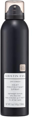 Kristin Ess Dry Heat Protectant Spray - Blow Dry Frizz Control + Shine Enhancing - Anti Humidity Thermal Heat Protectant Spray - Repair + Protect Hair Up to 450 Degrees - Fresh Pear Fragrance (5 oz)