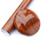 DSstyles Glossy Wrap Wood Grain Vinyl Wrap Car Sticker Wrap Roll Film Self Adhesive Skin - Brown A