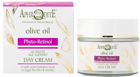 Aphrodite Anti-Aging & straffende Gesichtspflege Tagescreme - Natürliche Feuchtigkeitscreme Gesicht mit Bio-Olivenöl & Phyto-Retinol - Gesichtscreme Anti Falten (50 ml /1,70 fl oz)