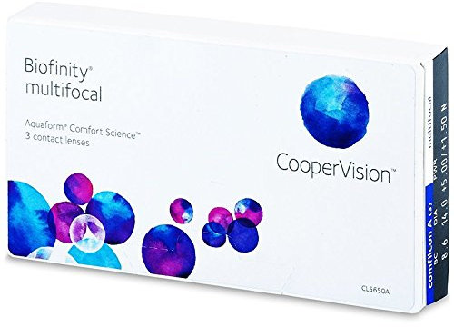 CooperVision Biofinity Multifocal Monatslinsen, 3 / BC 8.60 / DIA 14.00 / -9.00 Dioptrien