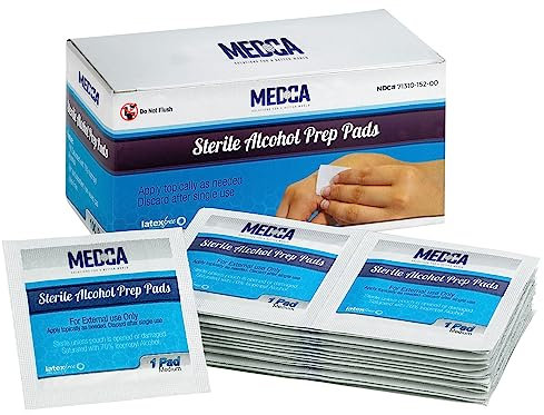 Tampons de préparation à l'alcool MEDca PACK DE 100