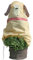 AFP Winterschutz Vlieshaube Hund Bello, 120 x 125cm, 50g/qm Kübelpflanzensack Gartenvlies atmungsaktiv - Pflanzenschutz Winter/Kordel / 2 Jutesäckchen gratis