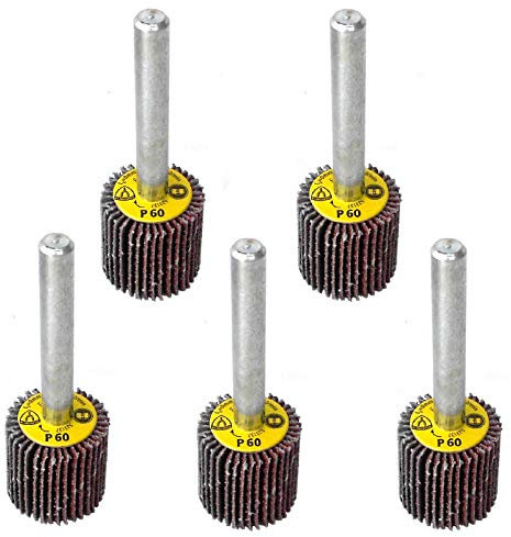 Klingspor KM 613 Fächerschleifer/Lamellenschleifer | 20 x 20 mm (Schaftdurchmesser: 6 mm) | 5 Stück | Körnung: P240