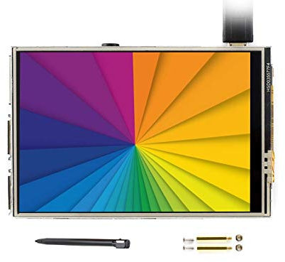 IBest 3.5inch RPi LCD (C) TFT Touch Display Screen 480x320 Resolution Touchscreen for Raspberry Pi 3 B+/B/2 B/B + A+/3 A+/Zero/Zero W 125MHz High-Speed SPI (Refresh Rate up to 50Hz)